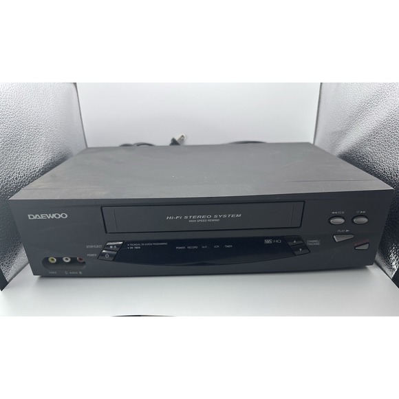 Daewoo DV-T8DN VCR Hi-Fi 4 Head VHS Cassette Player VCR Tested No Remote - Picture 1 of 6